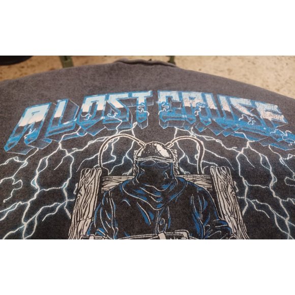 A Lost Cause Graphic Tee Medium Dark Gray & Blue - Picture 3 of 4